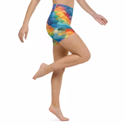 Bikini/Yoga Shorts - Regnbåge - Fjäll