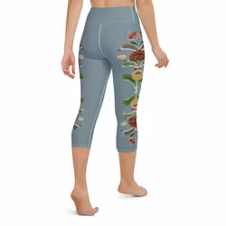 Yoga Capri Leggings - Kurbits - Dalablå
