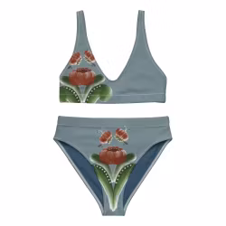 Bikini High Waist - Kurbits - Dalablå