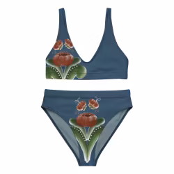 Bikini High Waist - Kurbits - Marinblå