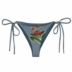 Trekantsbikini underdel - Kurbits - Dalablå