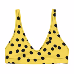 Bikini Top - Gul med prickar