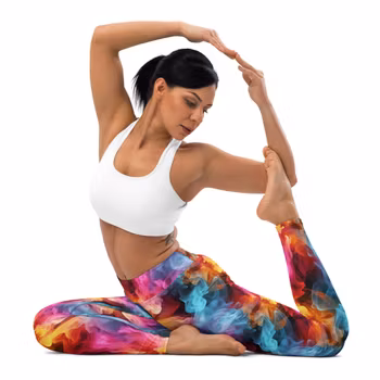 Yoga Leggings - Smokey Hot