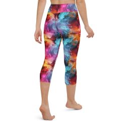 Yoga Capri Leggings - Smokey hot