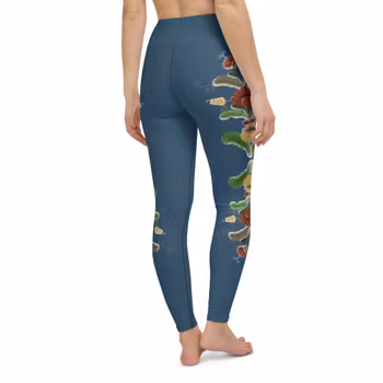 Yoga Leggings - Kurbits Marinblå