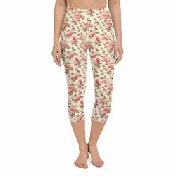 Yoga Capri Leggings - Rose rose