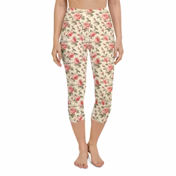 Yoga Capri Leggings - Rose rose