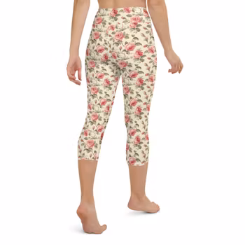 Yoga Capri Leggings - Rose rose