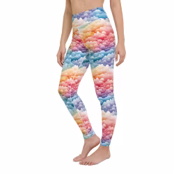 Yoga Leggings - Regnbåge - Moln