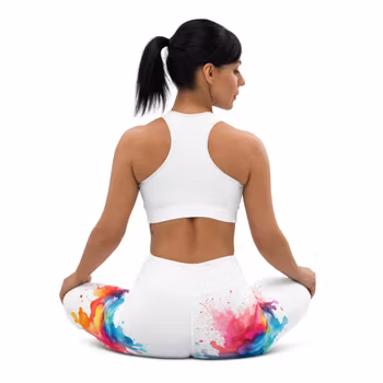 Yoga Leggings - Regnbåge - Splash