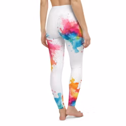 Yoga Leggings - Regnbåge - Splash