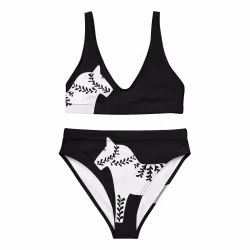 Bikini High Waist - Dalahäst - Svart