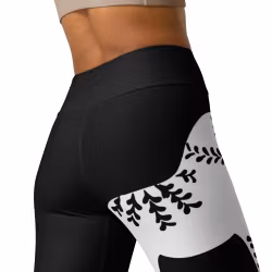 Yoga Leggings - Dalahäst - Svart
