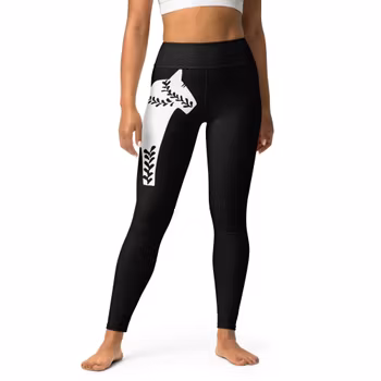 Yoga Leggings - Dalahäst - Svart