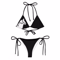 Trekantsbikini - Dalahäst - svart
