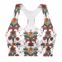 Sport-BH High Impact - Kurbitsmönster