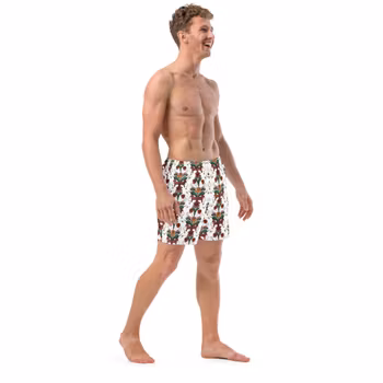 Badshorts - Kurbitsmönster