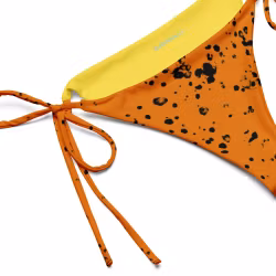 Trekantsbikini underdel - Orange splatter