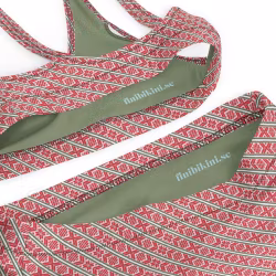 Bikini High Waist - Leksandsband randig