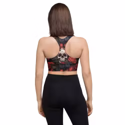 Sport-BH High Impact - Roses & Skulls