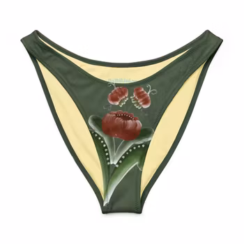 V-formad bikinitrosa - Kurbits Grön