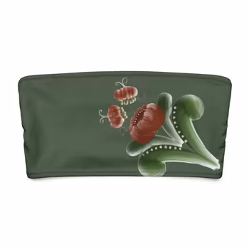 Bandeau bikini top - Kurbits Grön