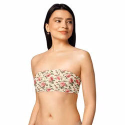 Bandeau bikini top - Rose rose