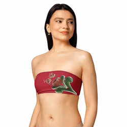 Bandeau bikini top - Kurbits röd