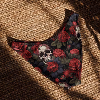 V-formad bikinitrosa - Roses & Skulls