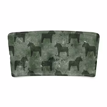 Bandeau bikini top - Dalahästar Skogsgrön