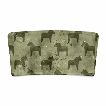 Bandeau bikini top - Dalahästar Grön