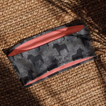 Bandeau bikini top - Dalahästar Svart