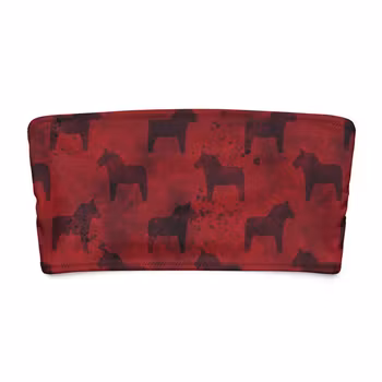 Bandeau bikini top - Dalahästar Lingon