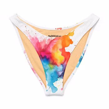 V-formad bikinitrosa - Regnbåge - Splash