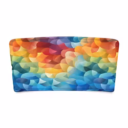 Bandeau bikini top - Regnbåge - Flakes