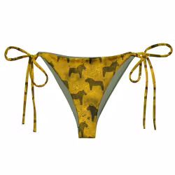 Trekantsbikini underdel - Dalahästar Gul