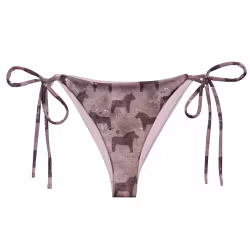 Trekantsbikini underdel - Dalahästar Lila