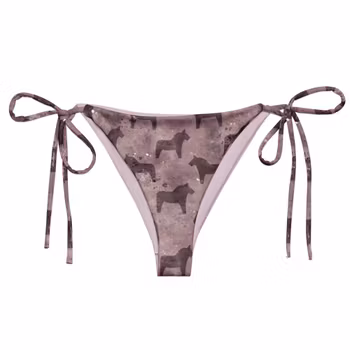 Trekantsbikini underdel - Dalahästar Lila