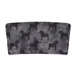 Bandeau bikini top - Dalahästar Svart