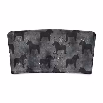 Bandeau bikini top - Dalahästar Svart