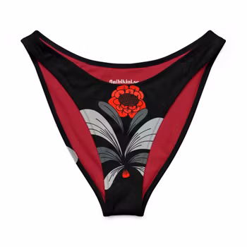 V-formad bikinitrosa - Kurbits 26 - Svart