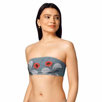 Bandeau bikini top - Kurbits 26 - Dalablå