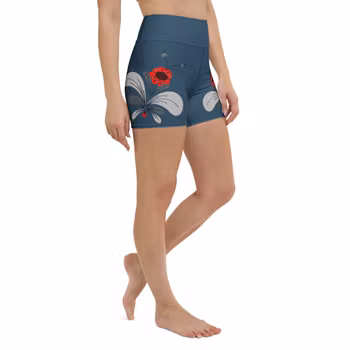 Bikini/Yoga Shorts - Kurbits 26 - Marinblå