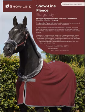 Bucas Show-Line Fleece - Limited Edition - 145cm!