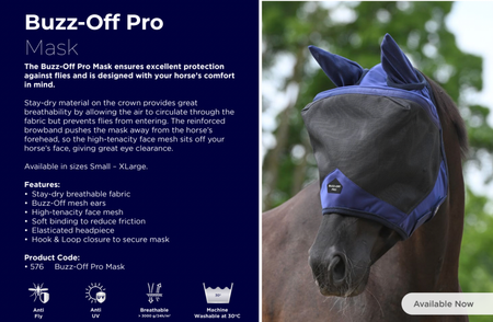 Bucas Buzz-Off Pro Fluemaske