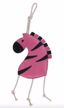 Hesteleke Rosa Zebra