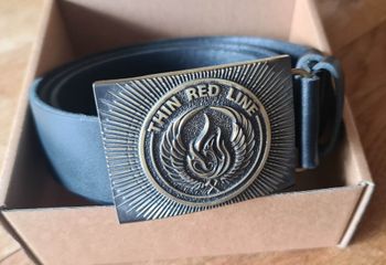 Thin Red Line Läderbälte
