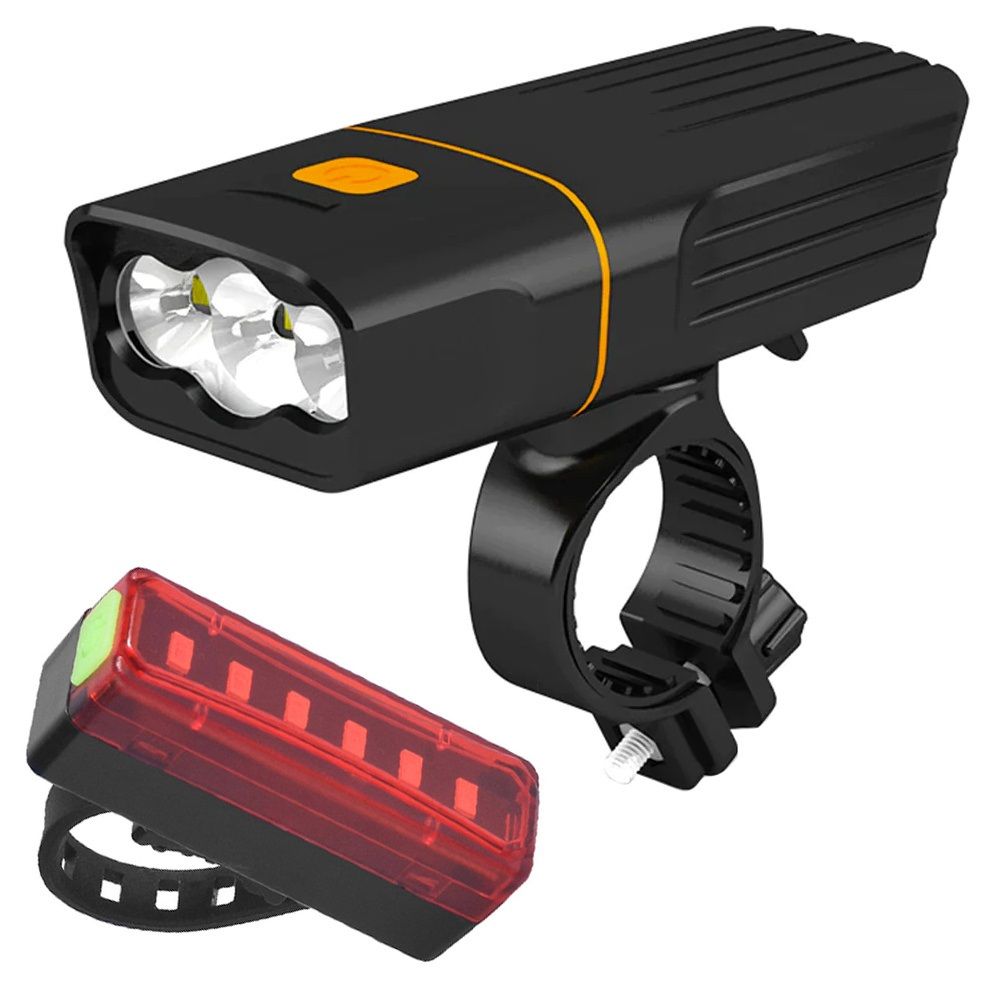 Polkupyörän LED-valot eteen/taakse, USB