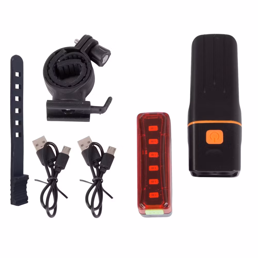 Polkupyörän LED-valot eteen/taakse, USB