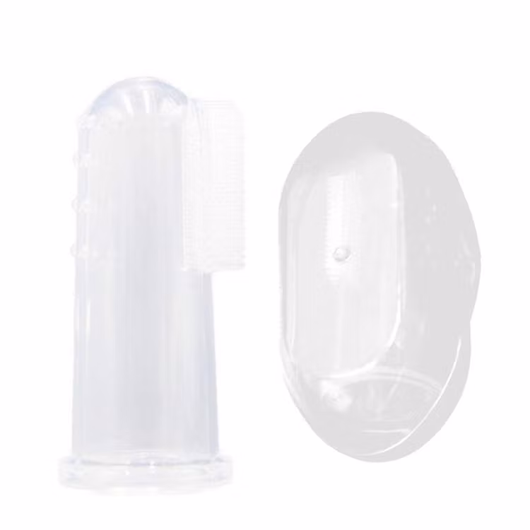 Fingertandborste transparent
